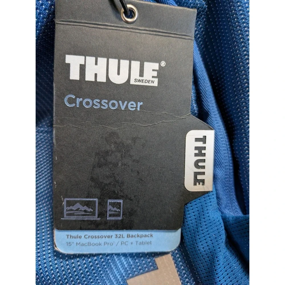 Thule Crossover 32L Backpack Cobalt Blue Laptop Bag TCBP-417 SafeZone NWT